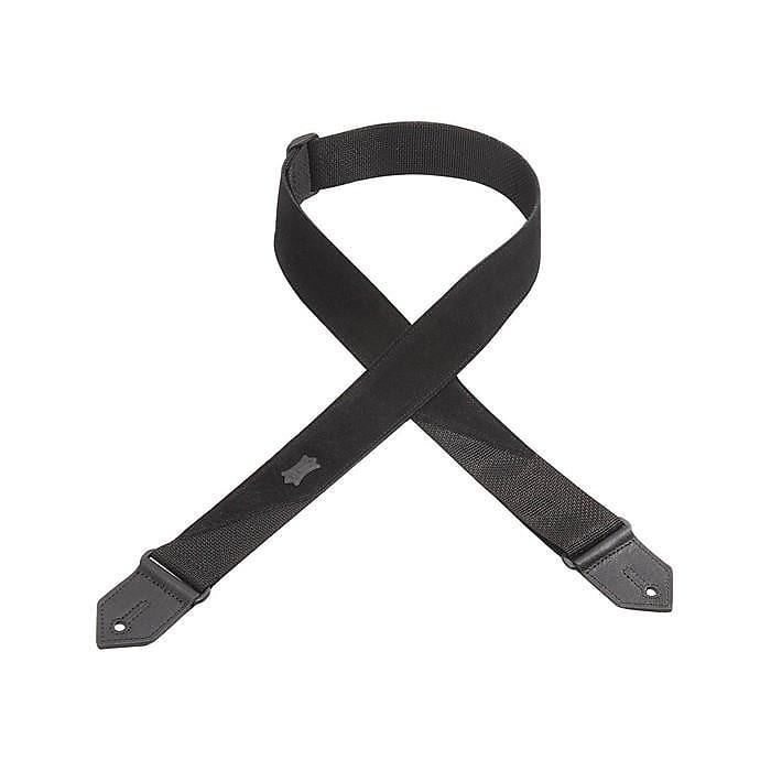 Levy's M8S-BLK Suede Leather Guitar Strap - Black