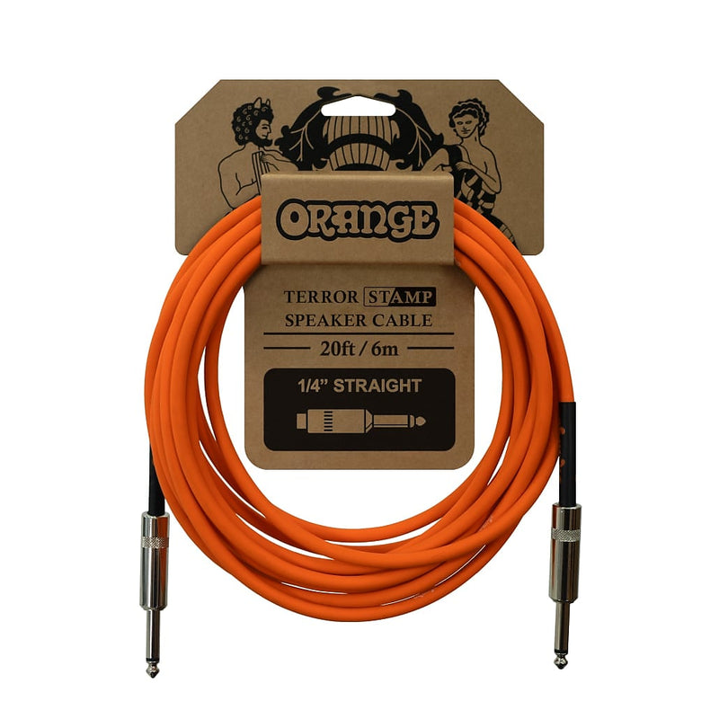 Orange Cable Crush 20ft Terror Stamp Speaker Cable