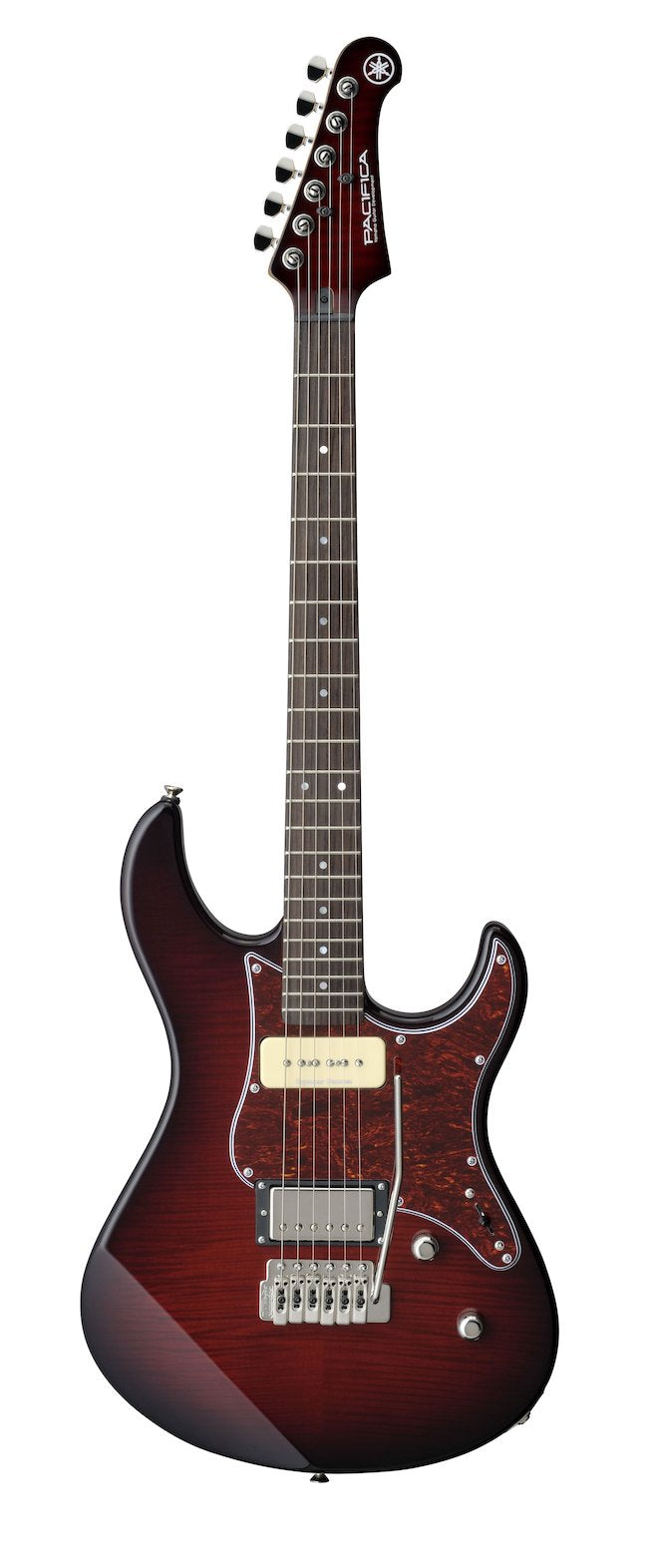 Yamaha PAC611VFM Electric Guitar - Dark Red Burst