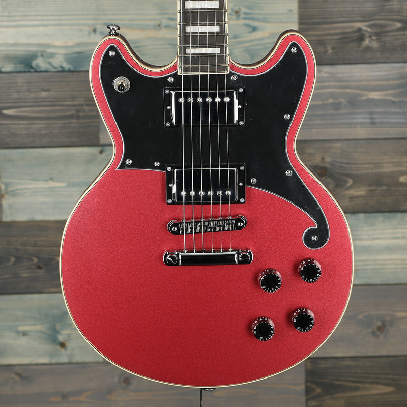 D'Angelico Premier Brighton Solid Body Guitar - Oxblood