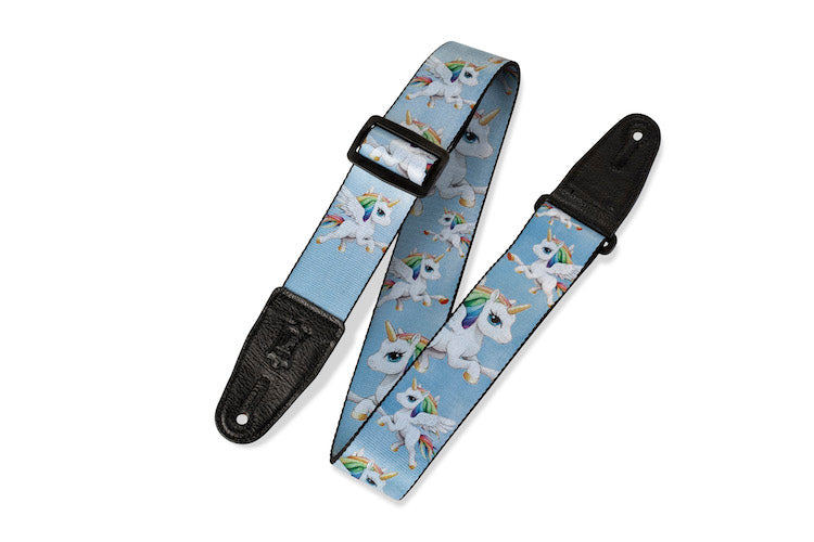 Levy's 2" Polyester Guitar Strap - Unicorns
