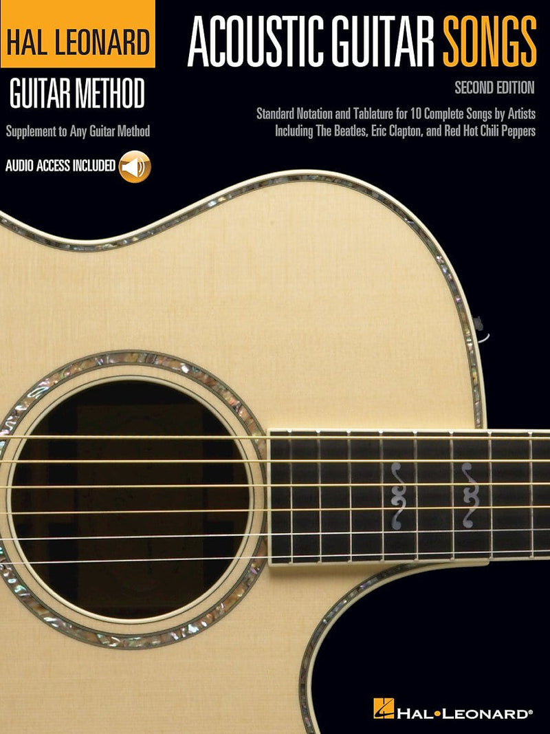 Hal Leonard Acoustic Guitar Songs 2nd Edition Supplement to Any Guitar Method