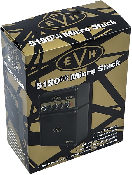 EVH 5150III® EL34 Micro Stack, Black and Gold