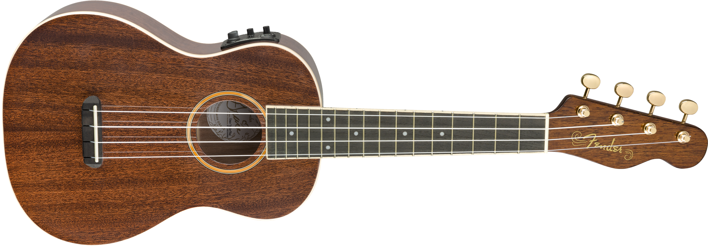 Fender Grace Vanderwaal Signature Uke W/Gigbag, Walnut Fingerboard, Natural