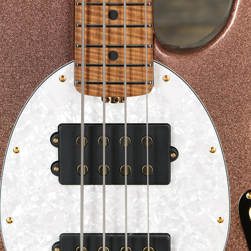 Ernie Ball Music Man BFR Stingray HH - Pink Champagne Sparkle