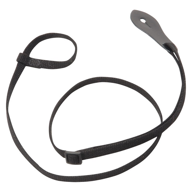 Levy's 3/8in Wide Black Cotton Mandolin Strap