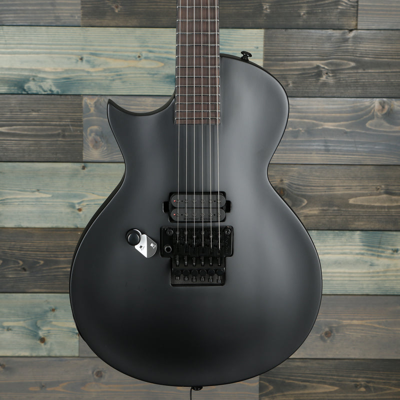 ESP LTD EC-FR Black Metal Series Lefty Electric Guitar - Black Satin