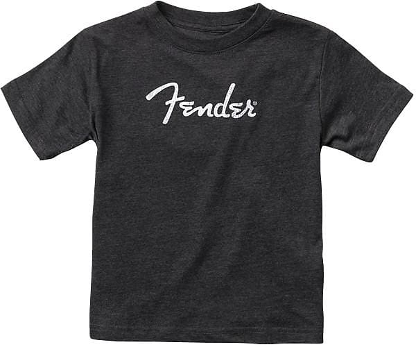 Fender Toddler Logo T-Shirt, Gray and White, 4T