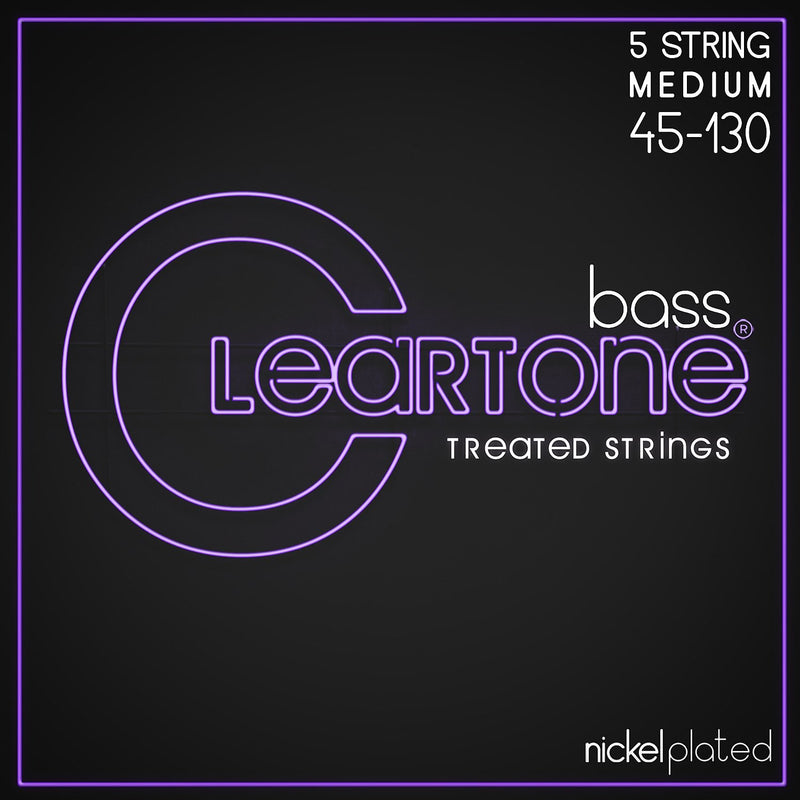 Cleartone Nickel Plated Bass Treated 5 String 6455-5 Medium .045-.130