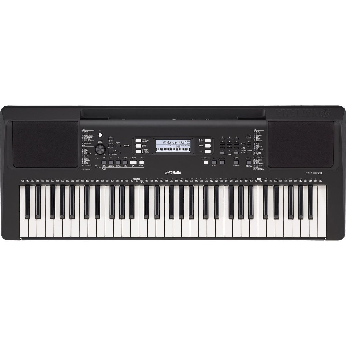 Yamaha PSRE373 Kit 61-key mid-level portable keyboard with SK B2