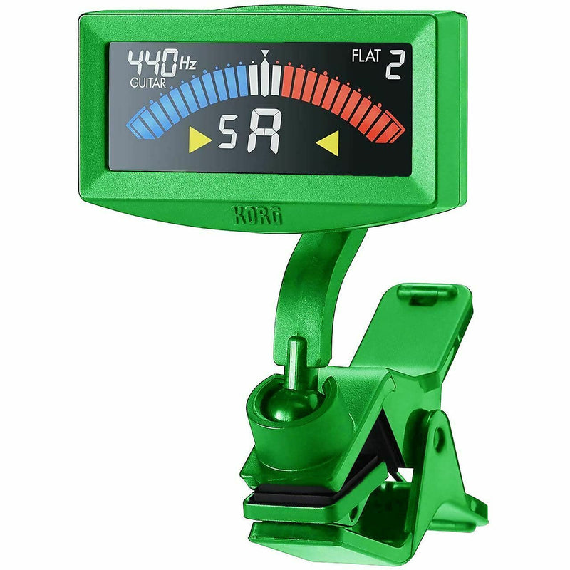 Korg PitchCrow-G Clip-On Chromatic Guitar/Bass Tuner - Green