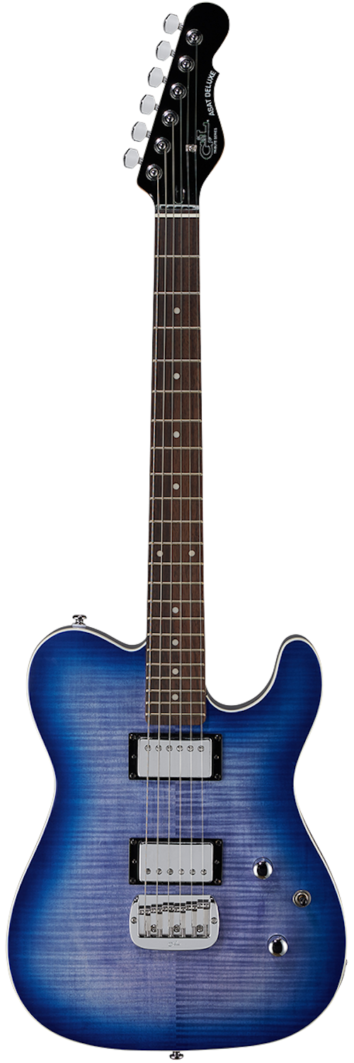G&L Tribute ASAT Deluxe Carved Series Electric Guitar - Bright Blueburst