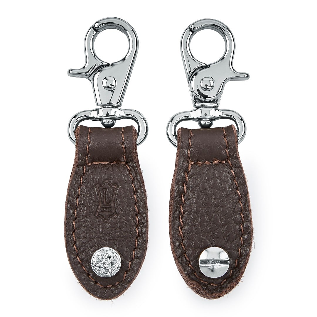 Levy's Strap Converters; Brown w/ Chrome Hardware