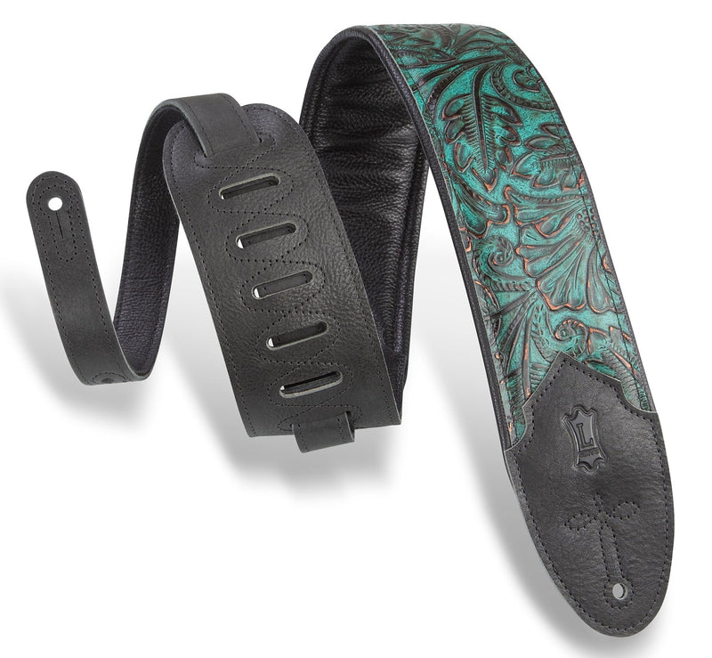Levy's M4WP-001 Sundance Line Palm Jade Guitar Strap