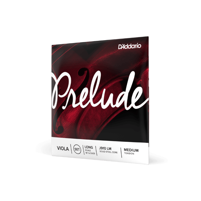 D'Addario Prelude Viola String Set, Long Scale, Medium Tension