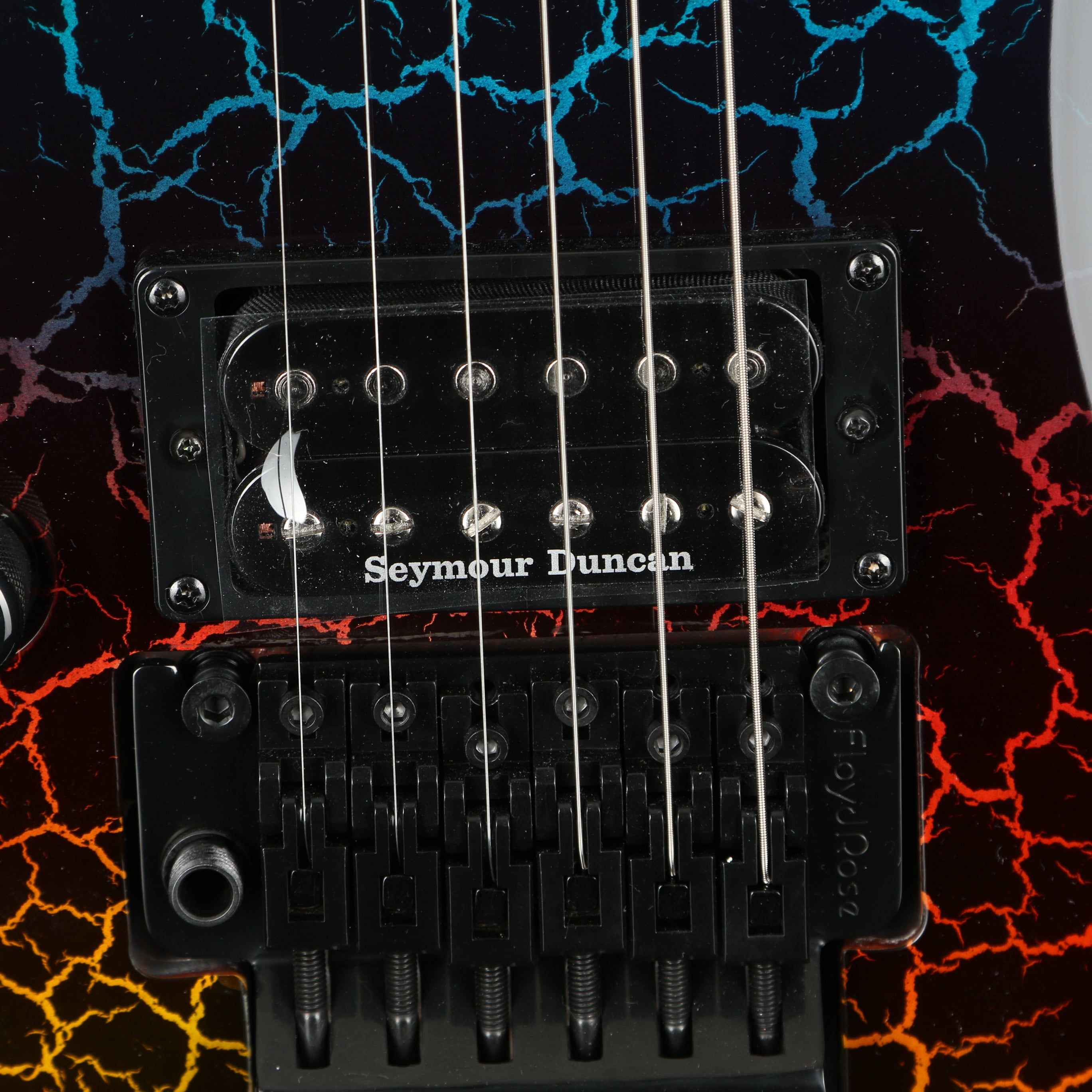 ESP LTD Eclipse '87 Electric Guitar  Lefty - Rainbow Crackle