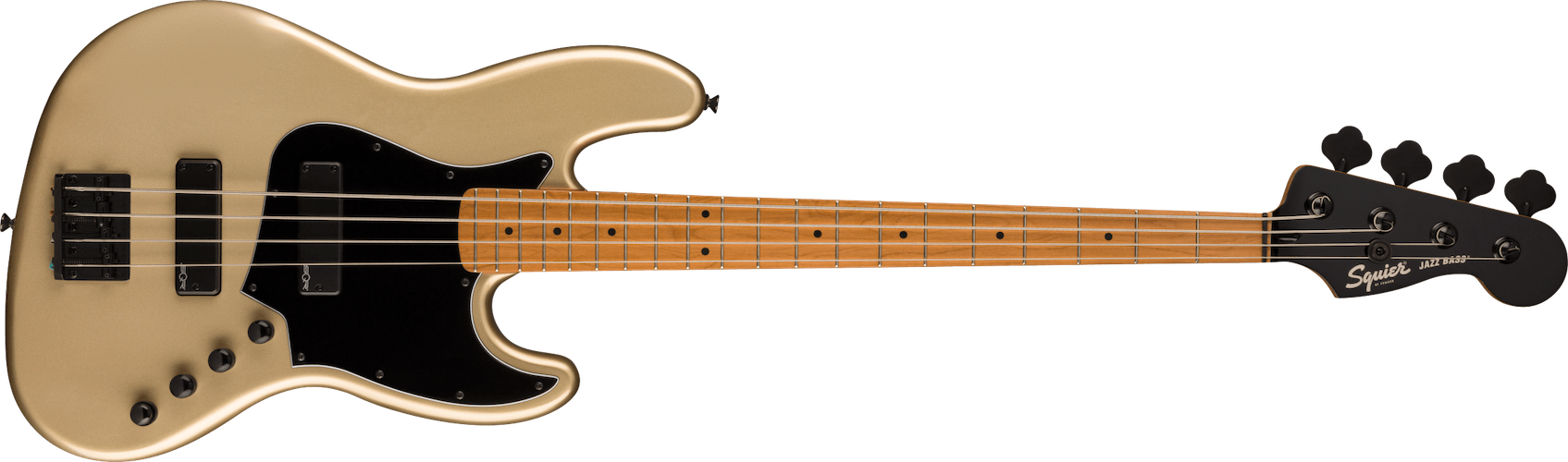 Fender Squier Contemporary Active Jazz Bass HH, Roasted Maple FB, Shoreline Gold