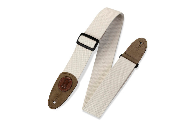 Levy's 2" Wide Cotton Guitar Strap - Natural