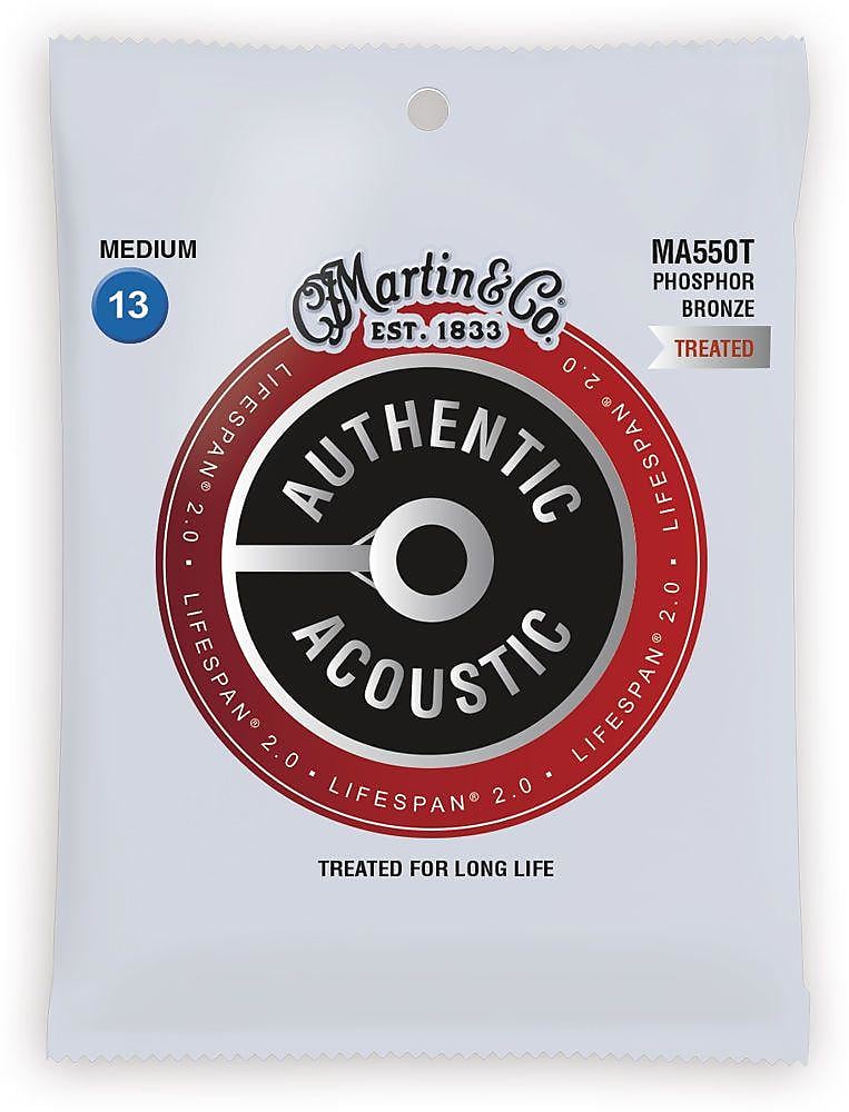 Martin MA550T Authentic Acoustic Lifespan 2.0 Medium Guitar Strings