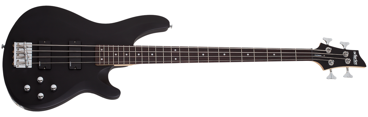 Schecter 583 C-4 Deluxe Bass Guitar - Satin Black