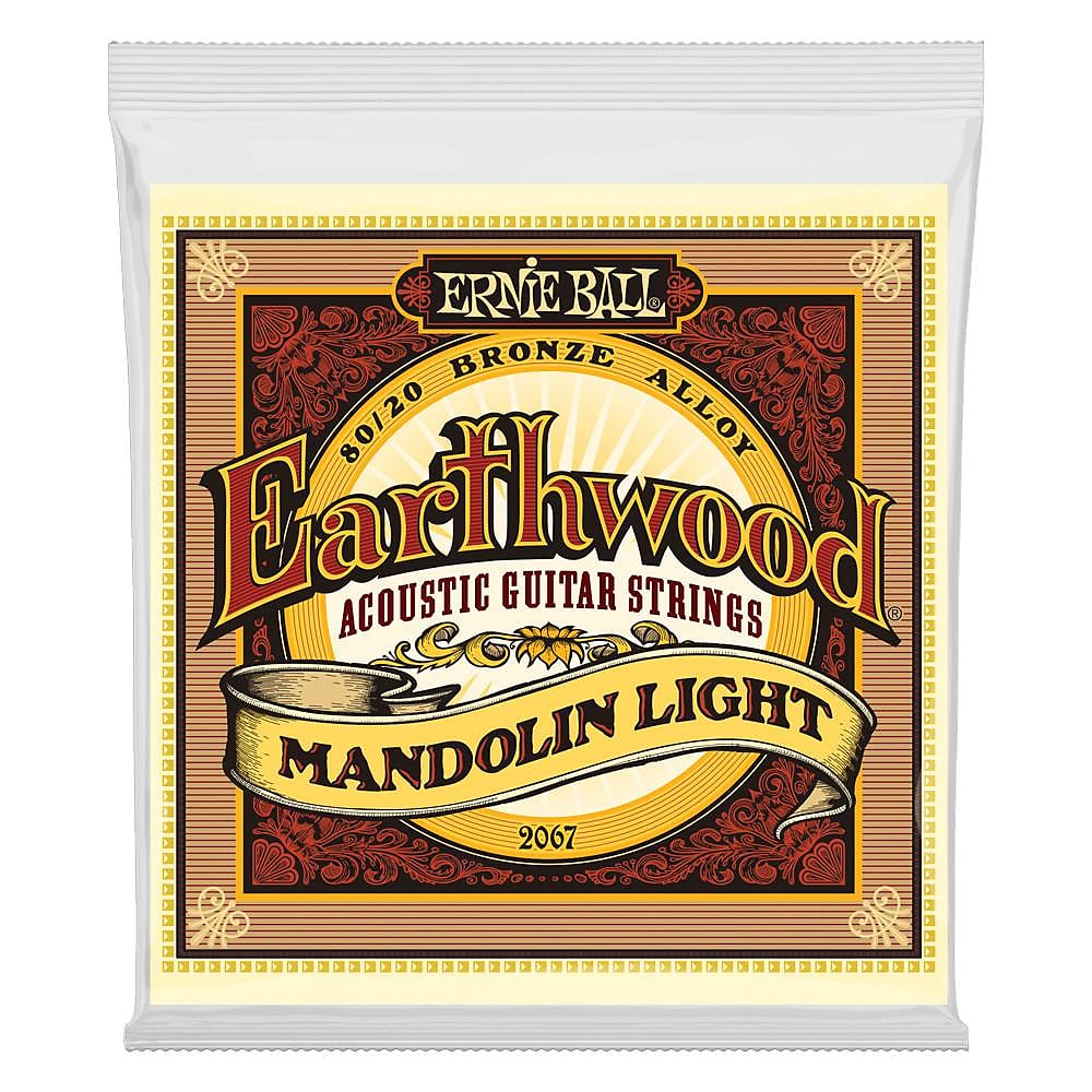 Ernie Ball 2067 Earthwood Mandolin Light 80/20 Bronze Acoustic Guitar Strings