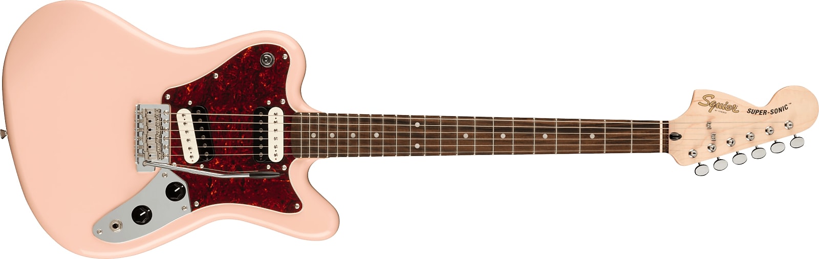 Fender Squier Paranormal Super-Sonic Tortoiseshell Pickguard, Shell Pink