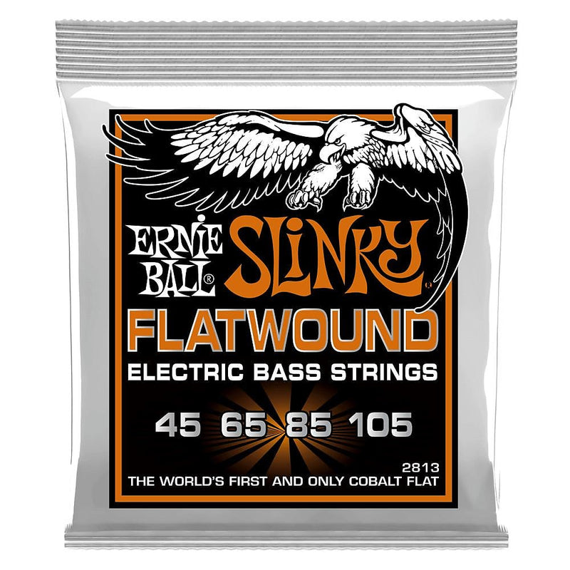 Ernie Ball 2813 Hybrid Slinky Flatwound Electric Bass Strings 45-105