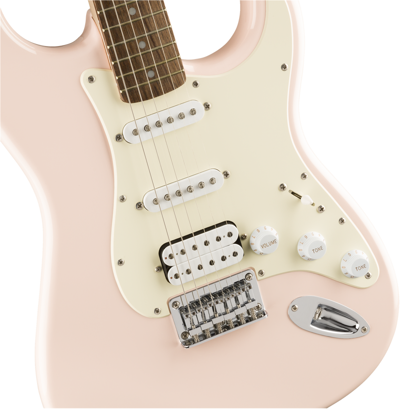 Fender Squier Bullet Stratocaster HT HSS, Laurel Fingerboard, Shell Pink