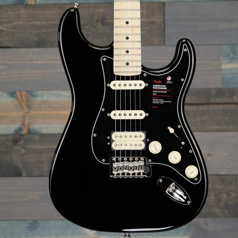 Fender American Performer Stratocaster HSS Maple Neck Black w/Bag