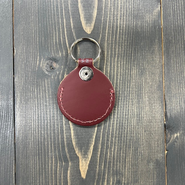 Levy's Double-Sided Leather Key Fob/Pickholder - Burgundy