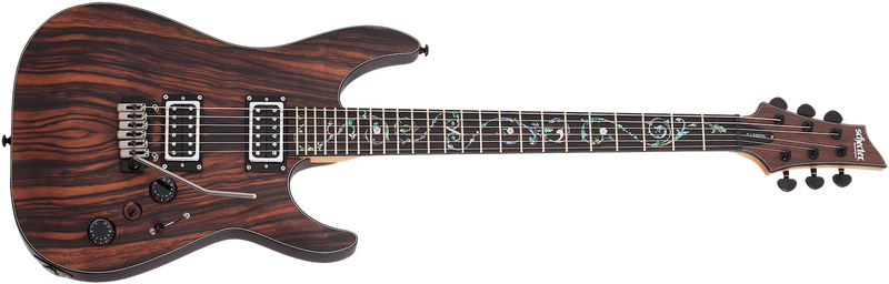 Schecter C-1 Exotic Ebony - Natural Satin