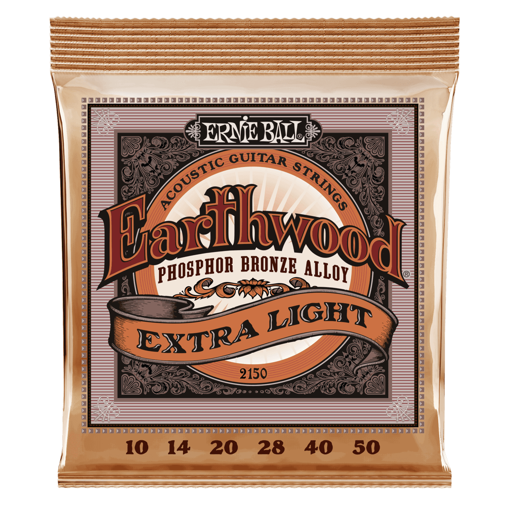 Ernie Ball 2150 Earthwood Extra Light Phosphor Bronze Acoustic Guitar Strings