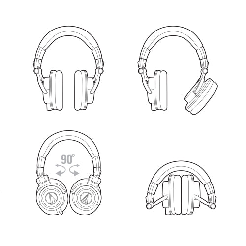 Audio-Technica ATH-M50x Professional Monitor Headphones