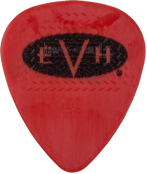 EVH® Signature Picks, Red/Black, .60 mm, 6 Count