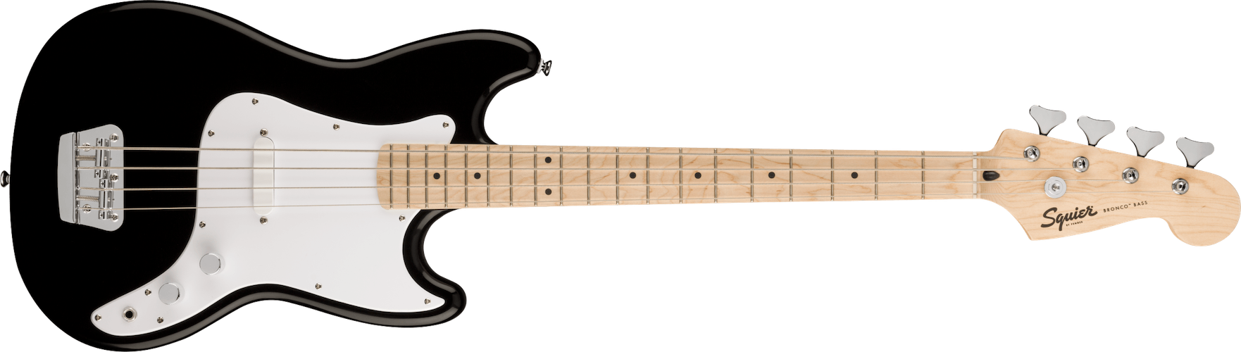 Fender Squier Bronco Bass, Maple Fingerboard, Black