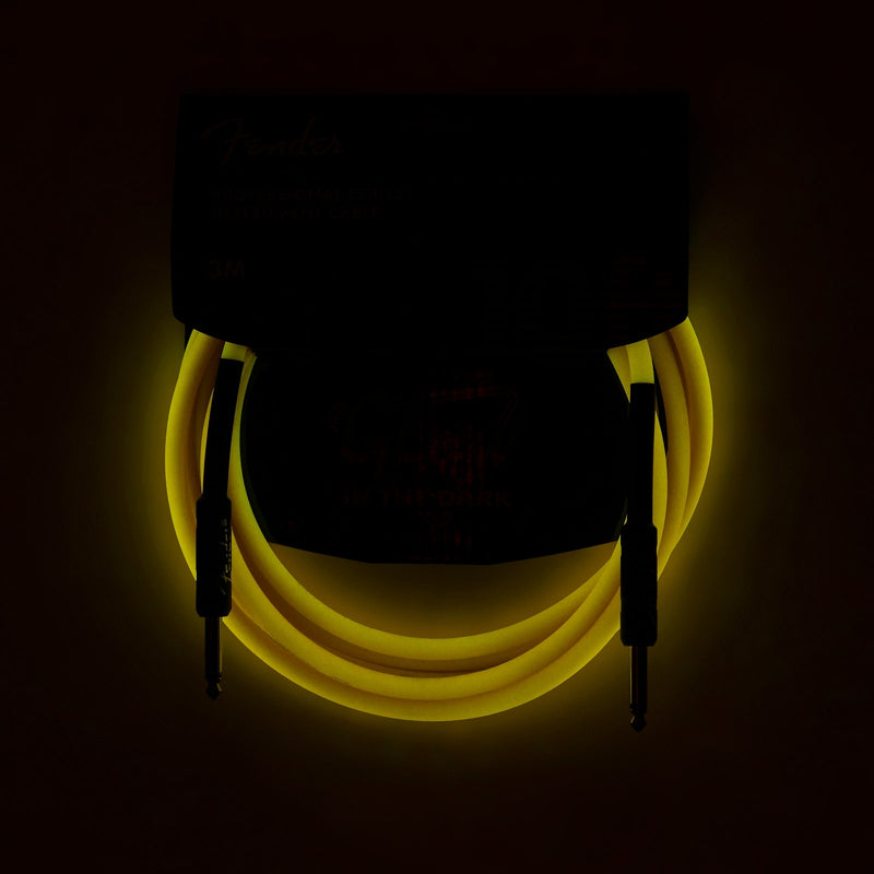 Fender Professional Glow in the Dark Cable, Orange, 10'