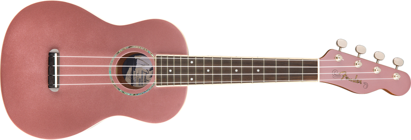 Fender Zuma Classic Concert Uke, Walnut Fingerboard, Burgundy Mist
