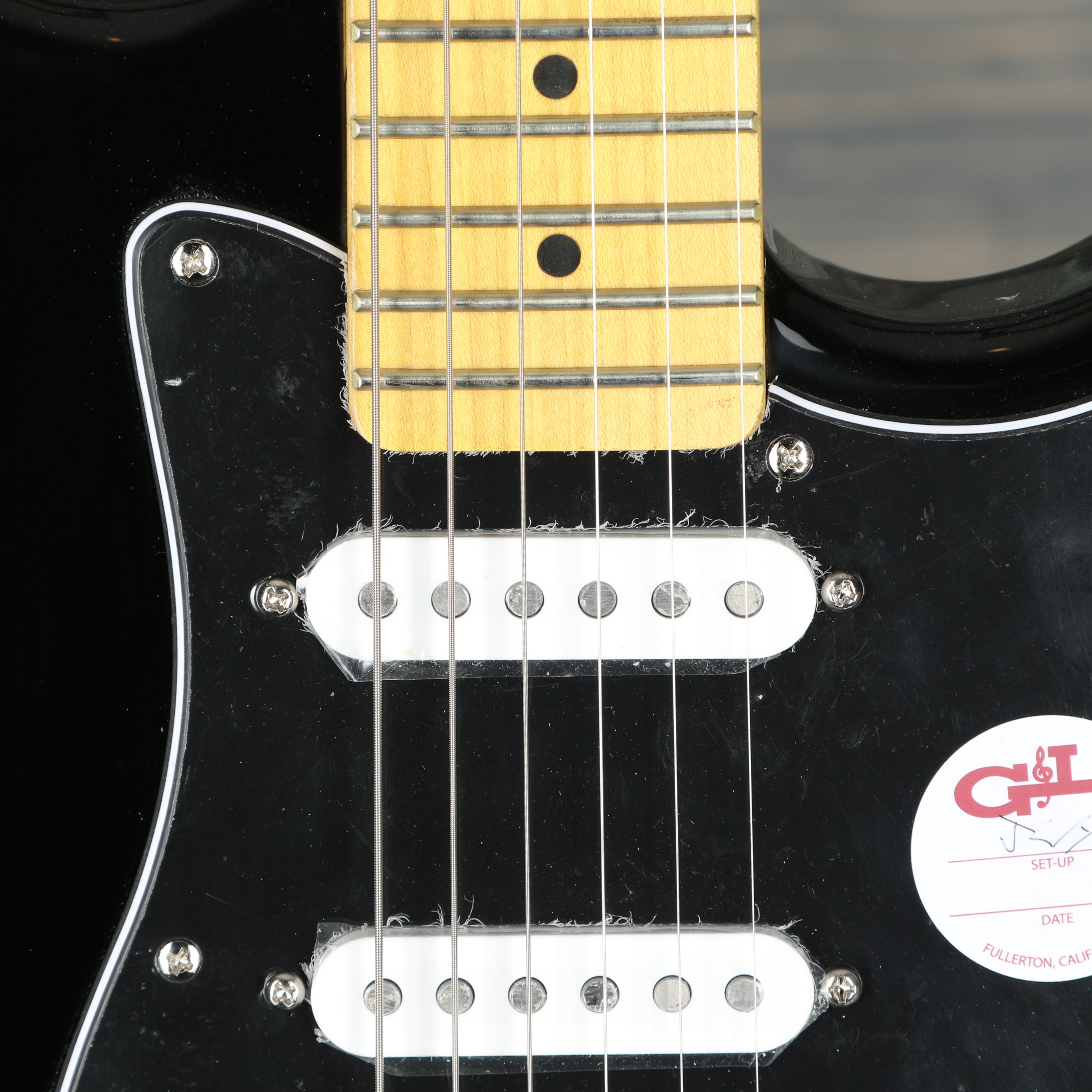 G&L Tribute Legacy Series Electric Guitar - Black Satin Frost