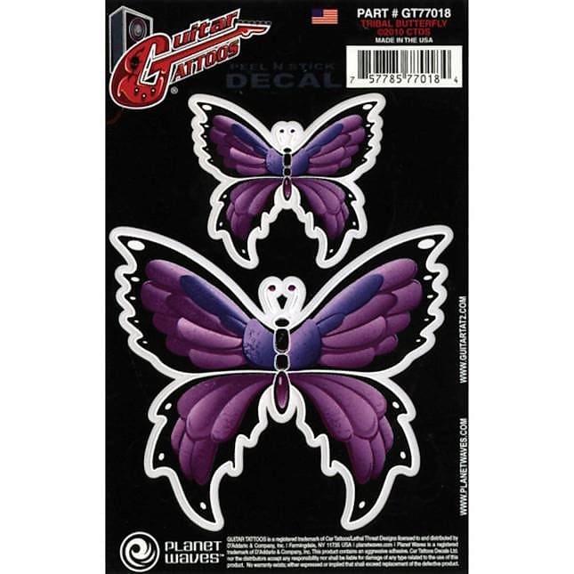 D'Addario Guitar Tattoo, Tribal Butterfly