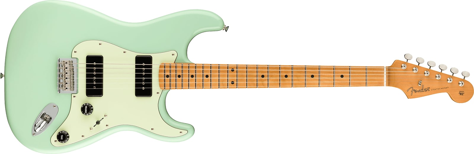 Fender Noventa Stratocaster, Maple Fingerboard, Surf Green