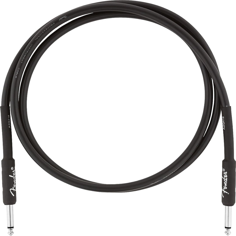 Fender Professional Series Instrument Cable, Straight/Straight, 5', Black