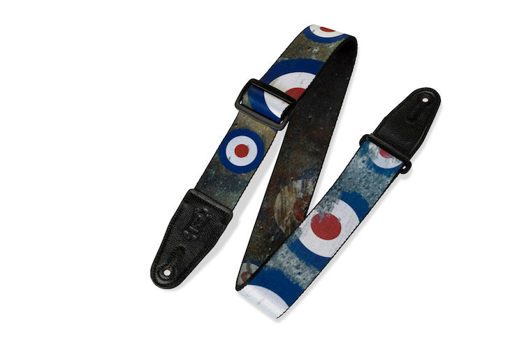 Levy's MPD2-005 2in Polyester Guitar Strap - Bullseye