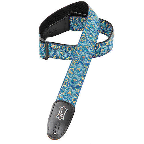 Levy's M8AS-BLU 2in Asian Jacquard Weave Guitar Strap - Blue