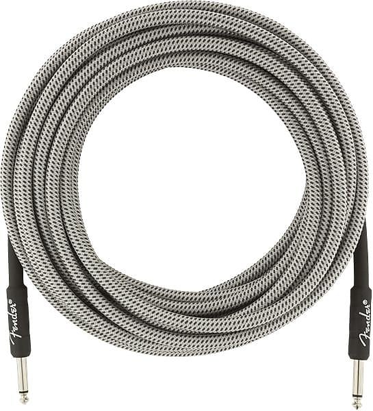 Fender Professional Series Instrument Cable, 25', White Tweed