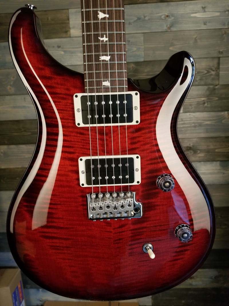 PRS CE24 Bolt-On Electric Guitar - Fire Red Burst w/Black Satin Nitro Neck