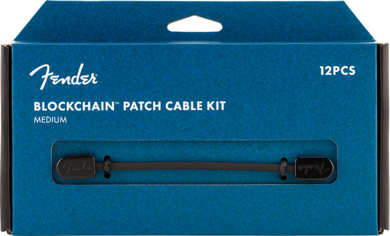Fender Blockchain Patch Cable Kit, Medium, Black