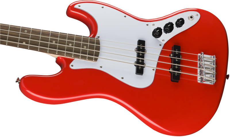Fender Squier Affinity Series Jazz Bass, Laurel Fingerboard, Race Red