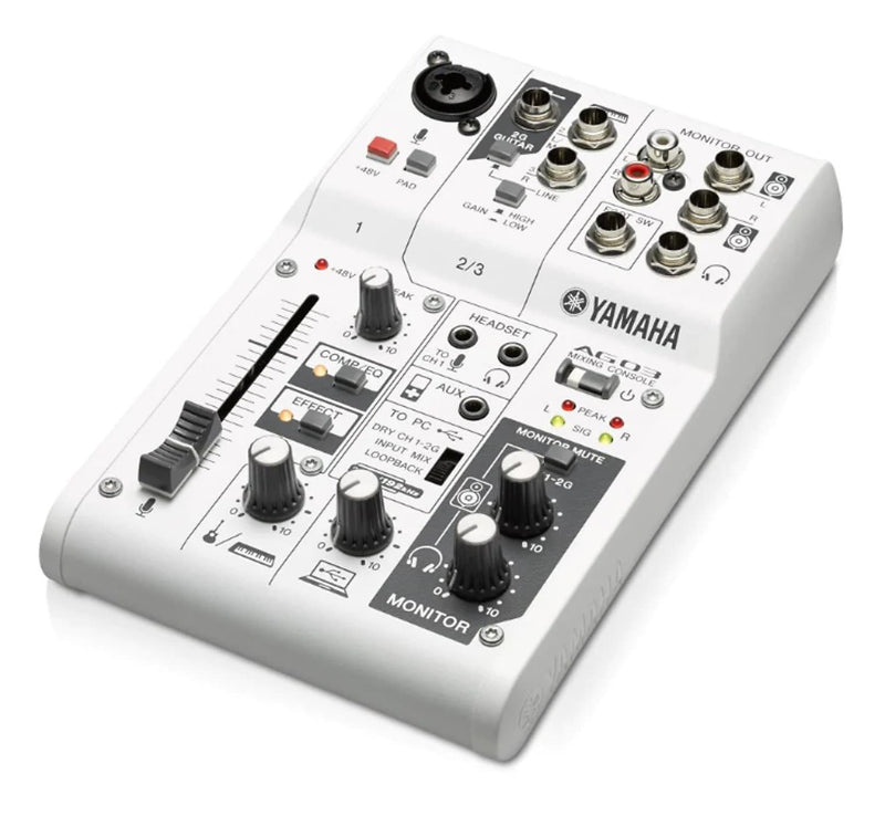 Yamaha AG03 3-Channel Mixer/USB Interface for IOS/Mac/PC