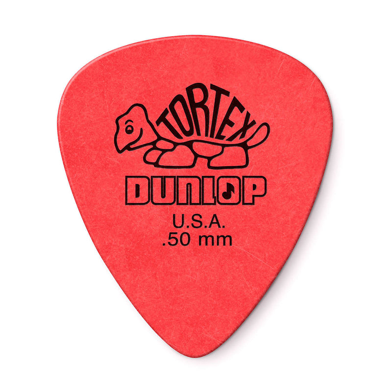 Dunlop 418P.50 Tortex Standard .50mm Red Guitar Picks 12-Pack