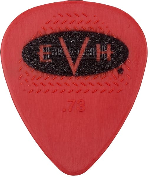 EVH Signature Picks, Red/Black, .73 mm, 6 Count